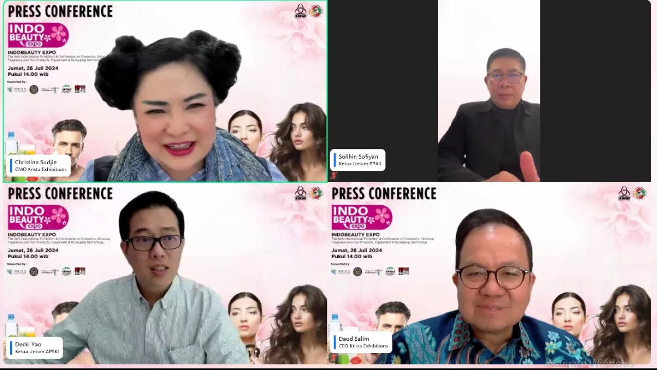 Bisnis Kosmetik Tumbuh Pesat, Krista Exhibition Gelar Pameran IndoBeauty Expo 2024