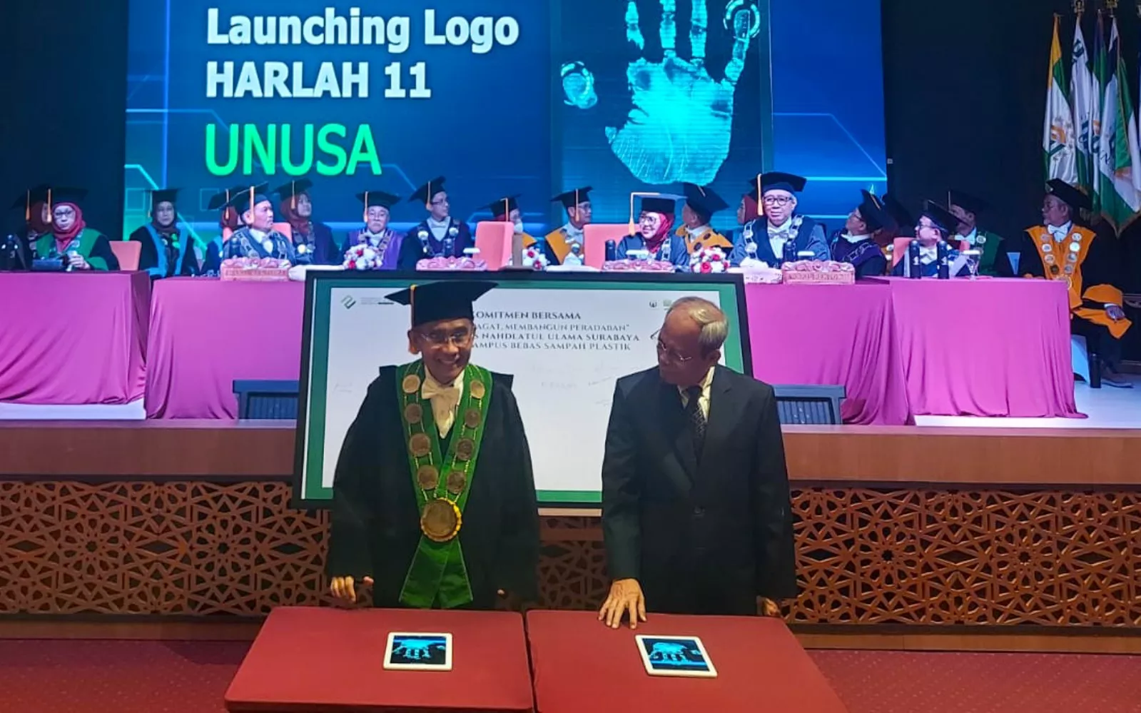 Unusa Surabaya Deklarasi Kampus Bebas Sampah Plastik dan Luncurkan Inovasi Ramah Lingkungan