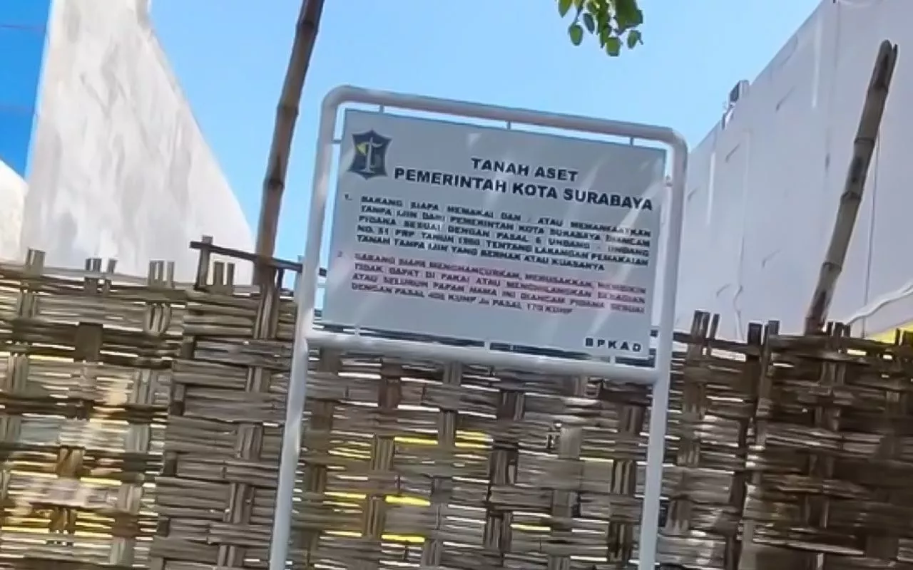 Dibangun di Tanah Aset Pemkot, Giras di Ngagel Jaya Surabaya Digusur Satpol PP