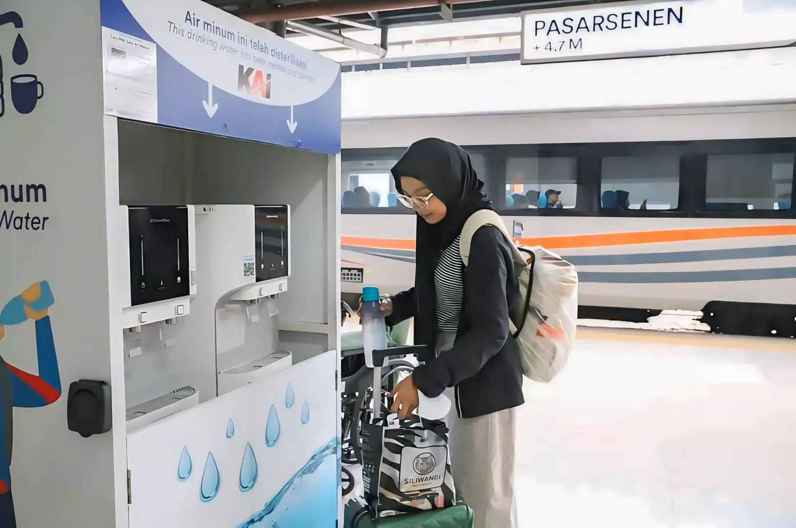 KAI Hadirkan Drinking Water Station di 22 Stasiun untuk Kurangi Penggunaan Plastik