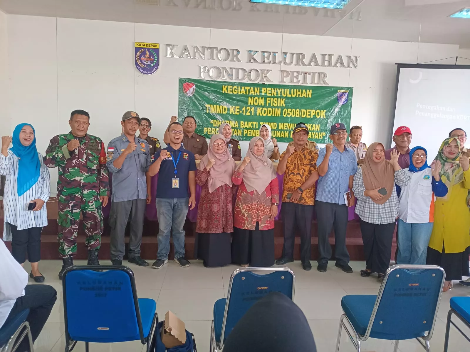 Kodim Kota Depok Percepat Capaian Pembangunan pada TMMD ke 121
