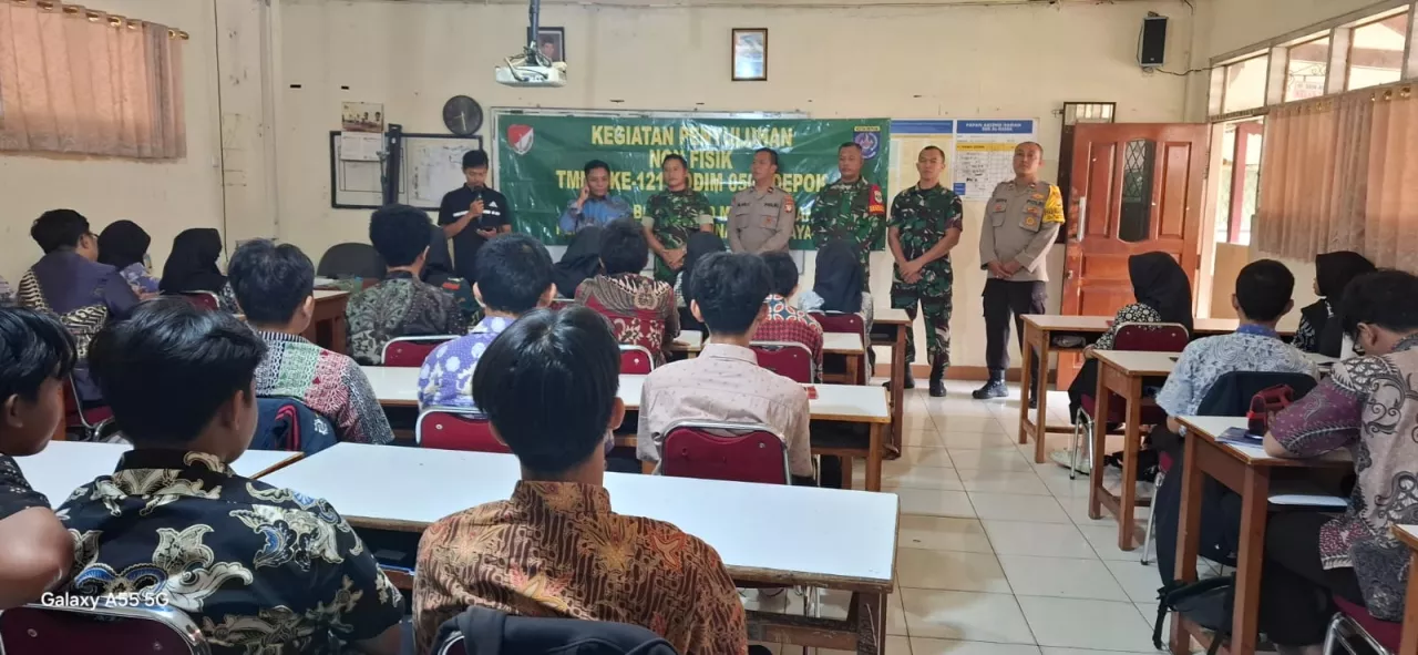 Non Fisik TMMD ke 121 Kota Depok, Penyuluhan Bahaya Narkoba dan Bullying Remaja