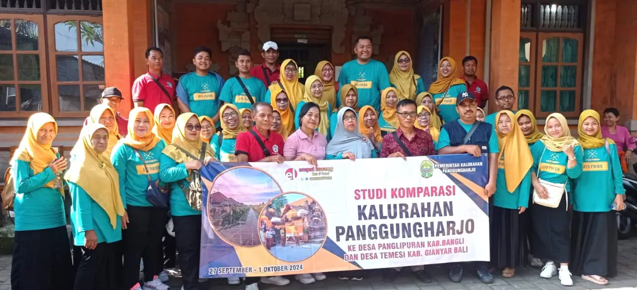 Desa Temesi Terima Kunjungan Rombongan Desa Panggungharjo Bantul, Inspirasi Pengelolaan Sampah Berbasis Sumber