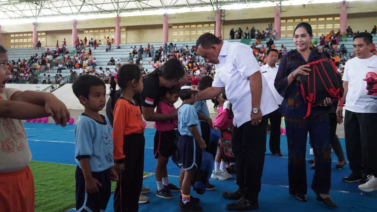 Ribuan Anak PAUD-SD Ikuti Gebyar Anak Usia Dini di Jembrana