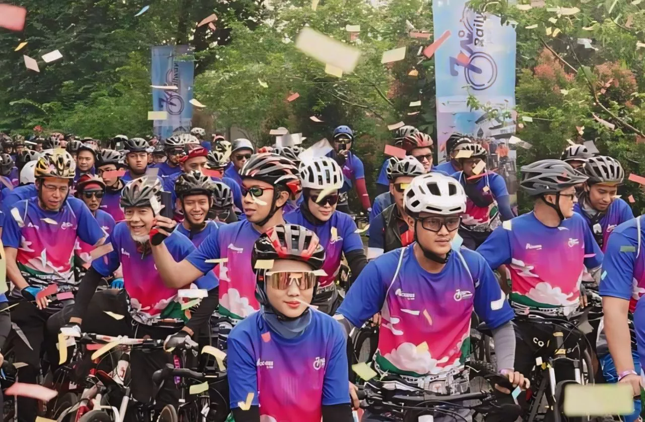 KAI Sukses Gelar Railway Cyclist Fest 2024 di Bandung, 1.262 Peserta Ikuti Rute 45 Km