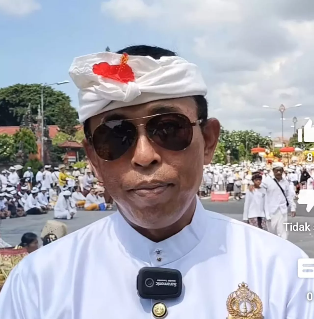 Ribuan Umat Mengiringi Ida Betara dalam Upacara Tawur Labuh Gentuh Segara Kertih di Pura Agung Kentel Gumi, Klungkung