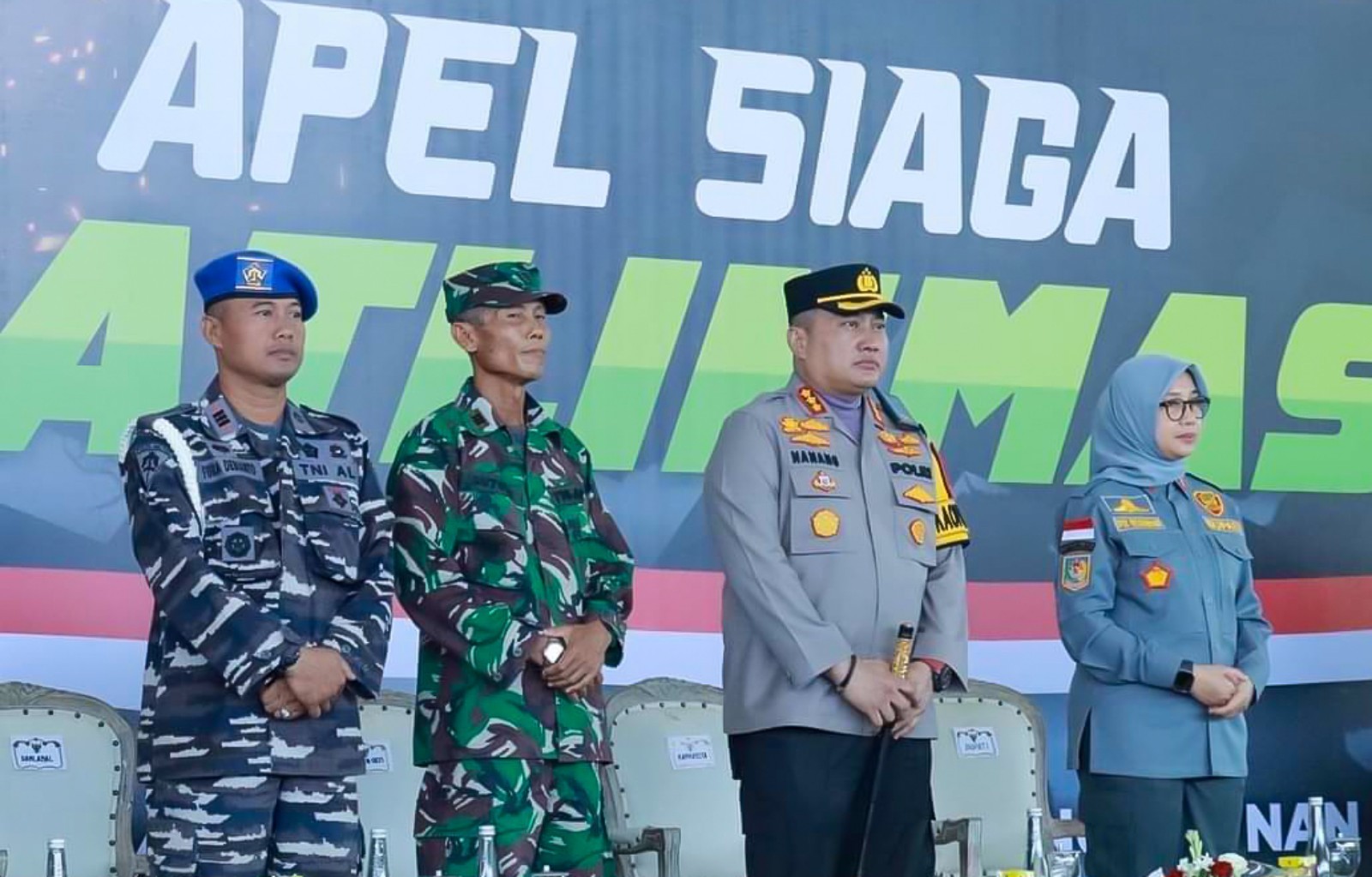 Bupati Ipuk Fiestiandani Pimpin Apel Siaga Linmas Banyuwangi Jelang Pemilu 2024