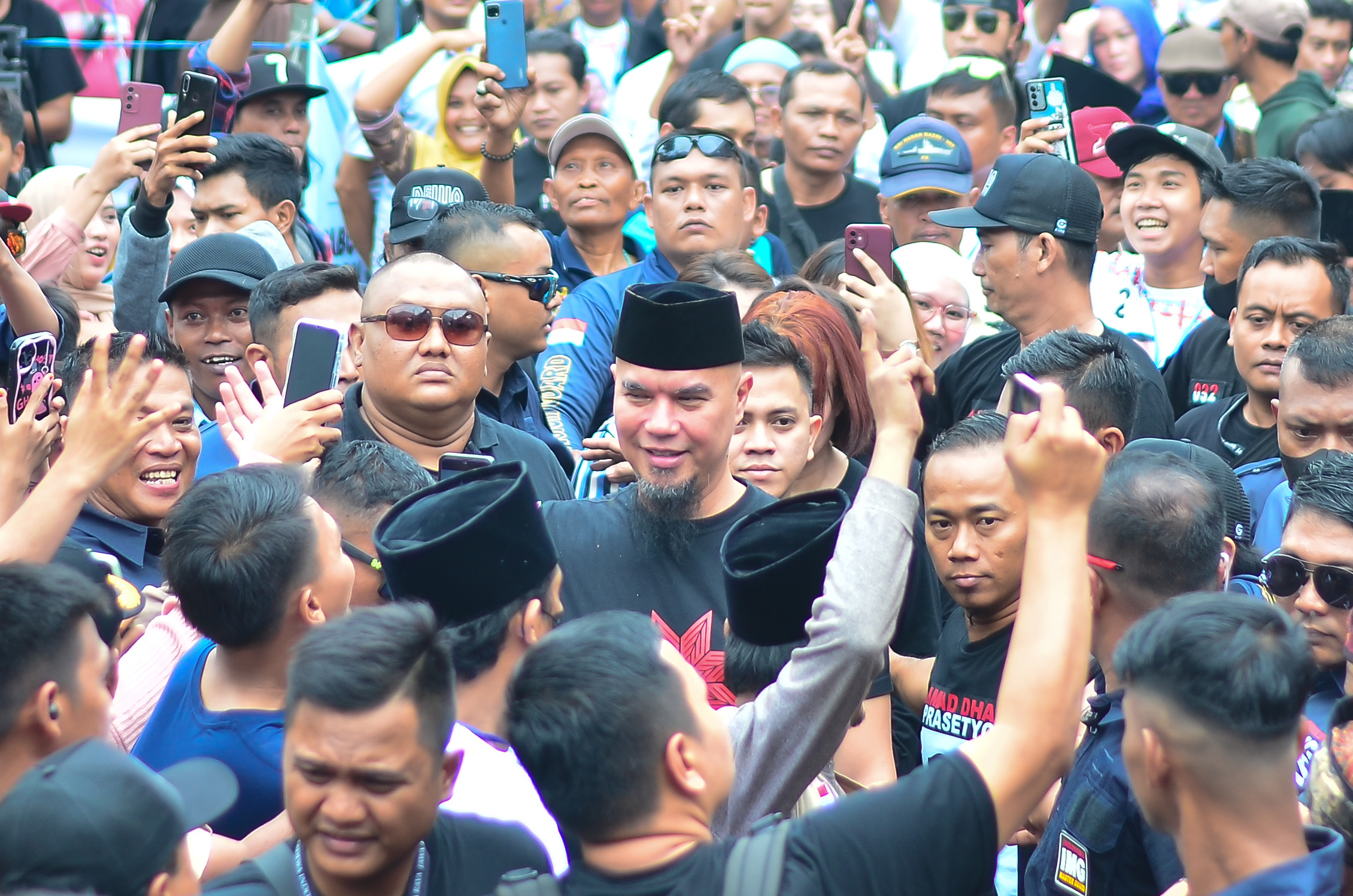 Kampanye Ahmad Dhani di Bulak Banteng. Foto: Fudai