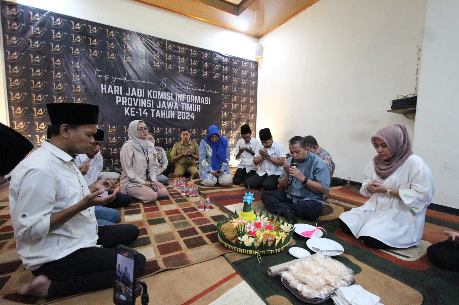 Peringati Hari Jadi ke 14 Tahun, Komisi Informasi Jatim Gelar Tasyakuran dan Silaturahmi