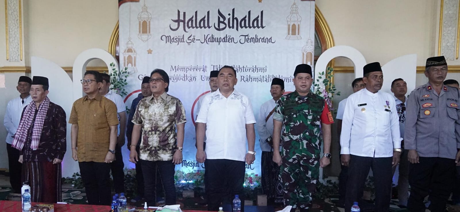 Bupati Jembrana dan Bupati Badung Kompak Hadiri Halal Bihalal Desa Air Kuning