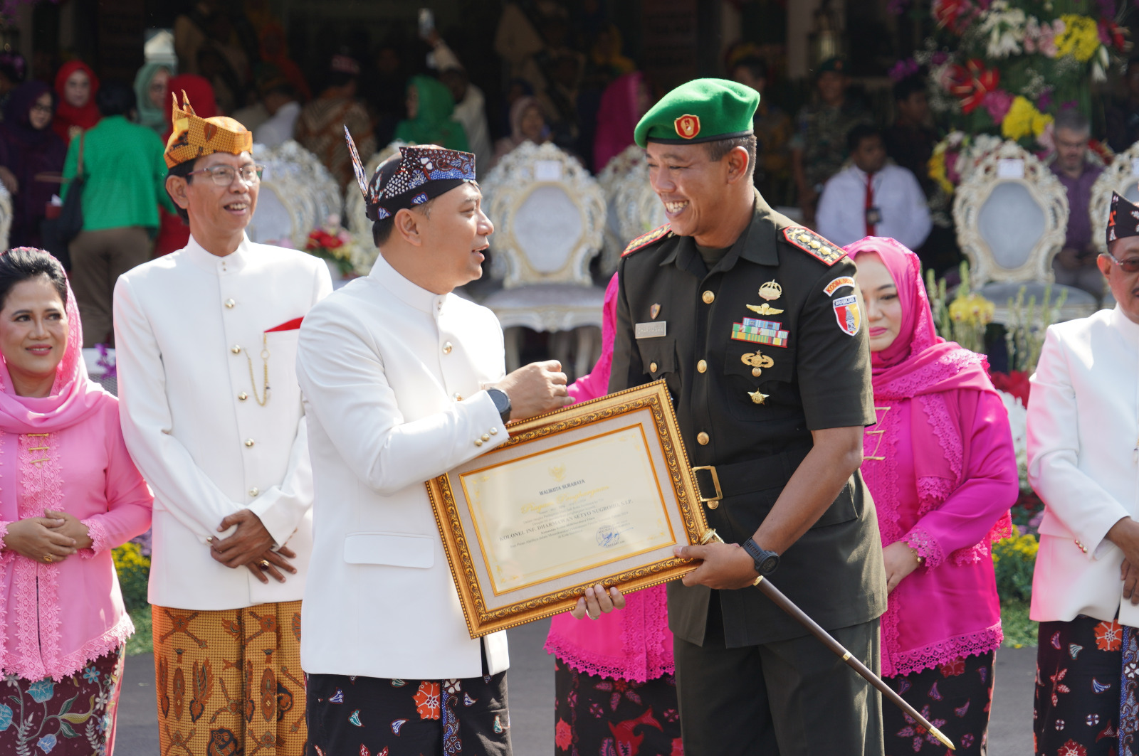 Hari Jadi Surabaya ke-731, Eri Cahyadi Apresiasi Forkopimda dan Dandim di Kota Surabaya