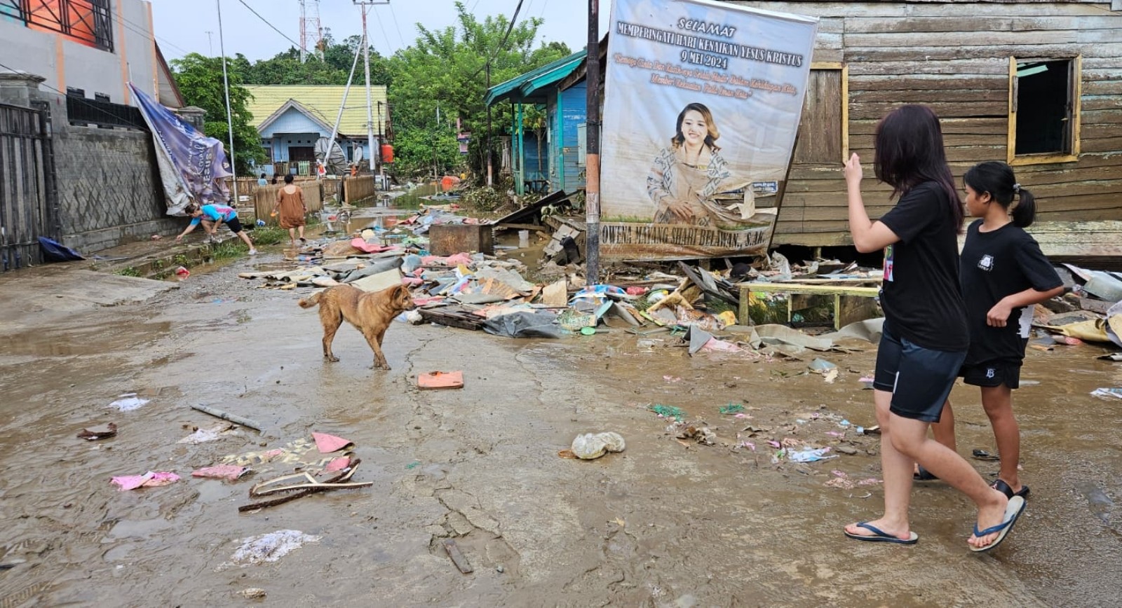 Banjir di Mahakam Ulu Berangsur Surut, 200 Orang Masih Tinggal di Pengungsian