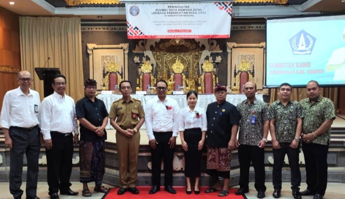 Kadis Kebudayaan Kabupaten Badung Sampaikan Sambutan pada Pembukaan Pelatihan Peningkatan SDM LPD