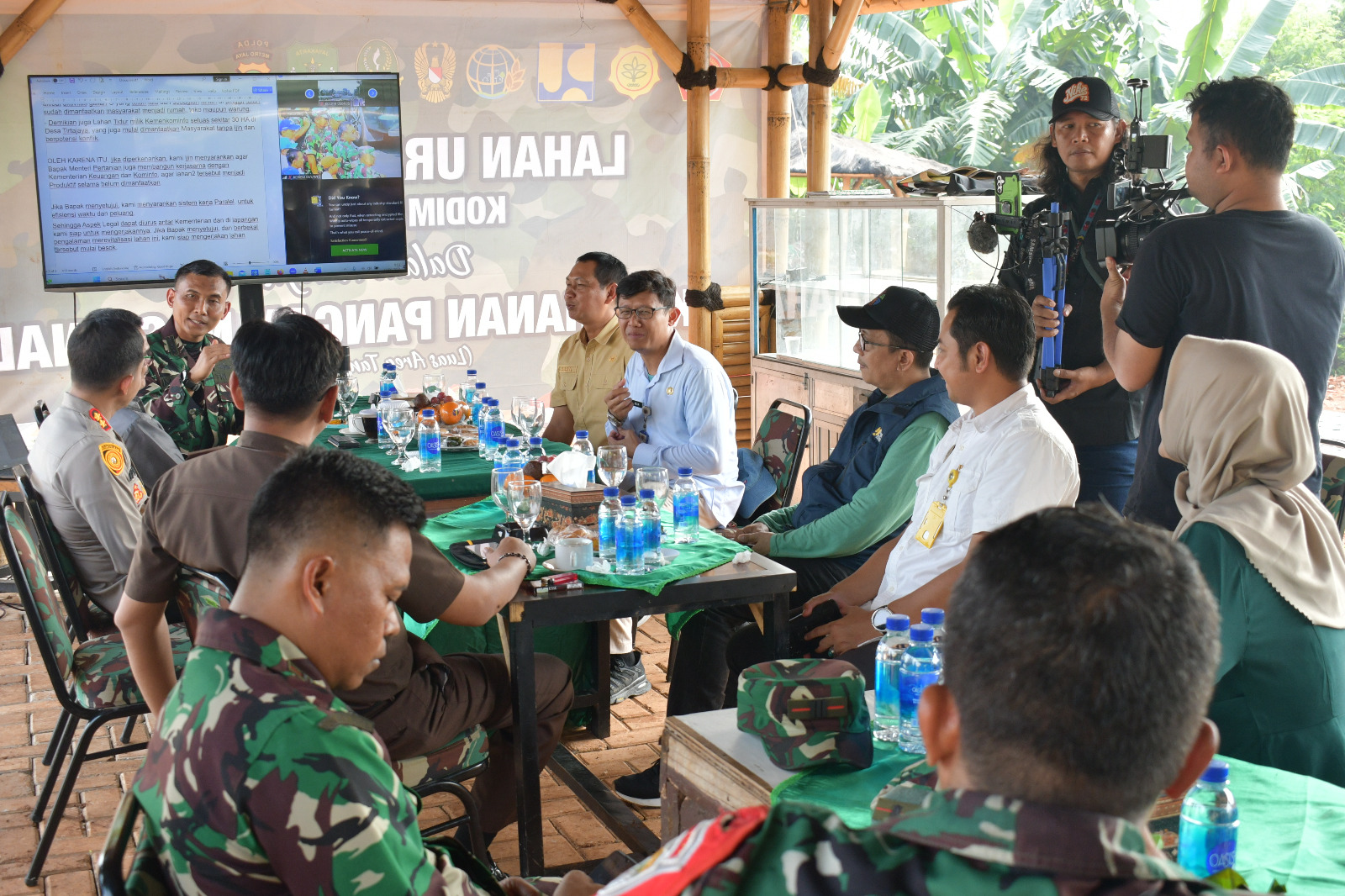 Dandim 0508 Depok Presentasi secara Online di hadapan Menpan dan Pimpinan TNI AD