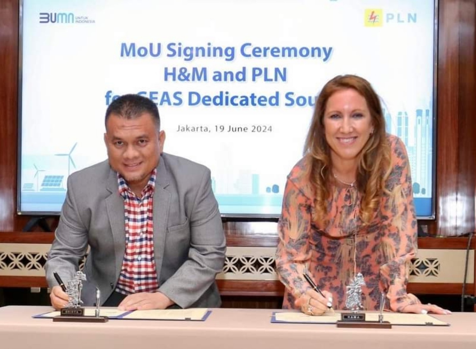 PLN Dukung Dekarbonisasi Industri, Siap Pasok Energi Hijau 210 GWh ke H&M Group