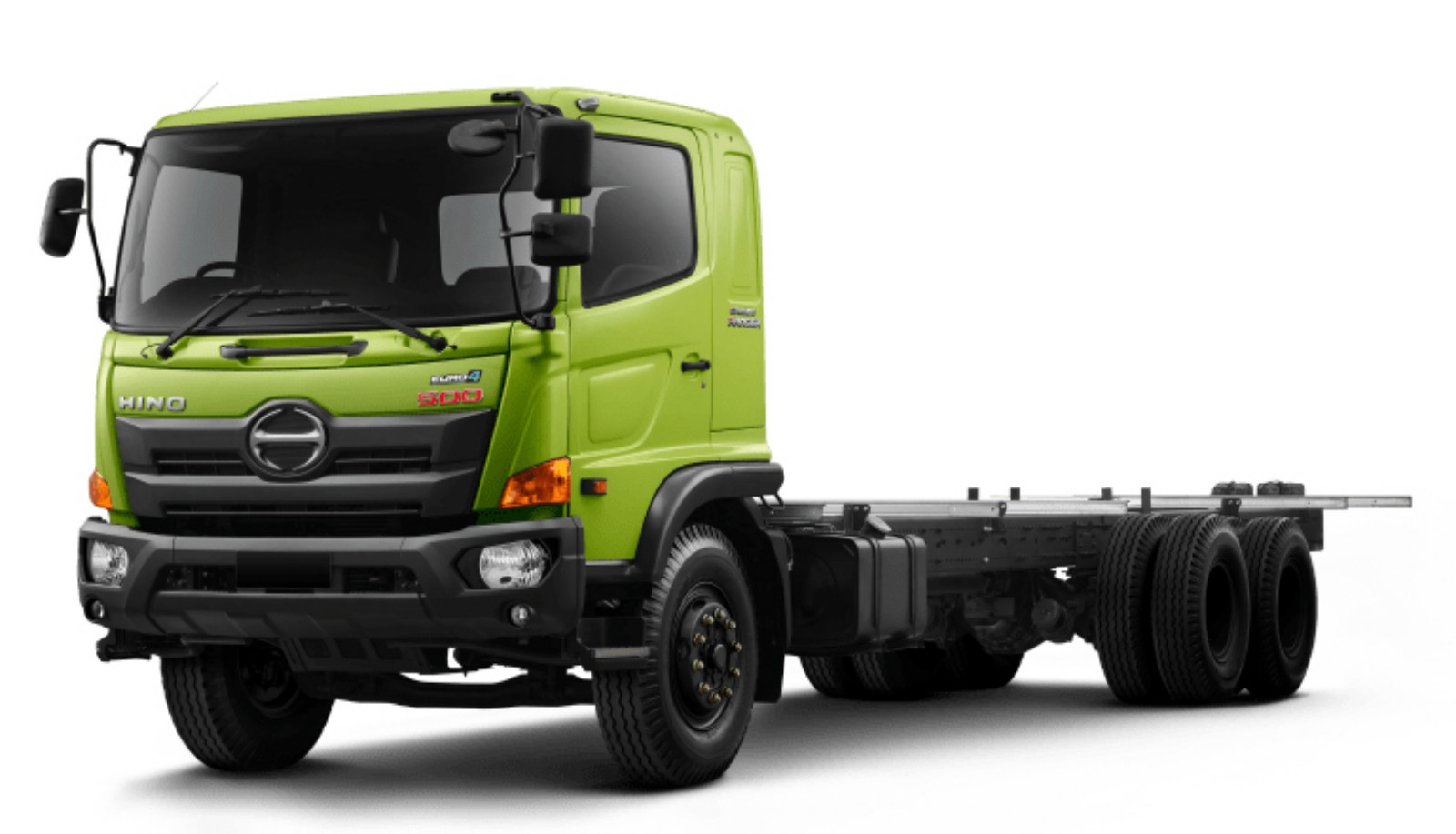 HINO FL 280 JW: MESIN J08E – WD. TYPE MESIN DIESEL 4 Step Inline, VNT, Turbo Intercooler, Common rail, 6 Silinder, 7684 cc, Tenaga puncak 285 PS / 2500 rpm, Daya puncak 85 Kgm / 1500 rpm, Transmisi M009DD, 8 SPEED, REM FULL AIR SIRKUIT GANDA, BAN 10 RODA,