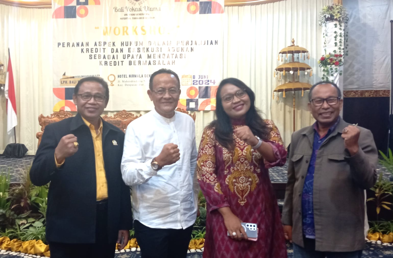 Workshop Bali Vokasi Utama, Menggali Peranan Aspek Hukum dalam Perjanjian Kredit dan Eksekusi Agunan