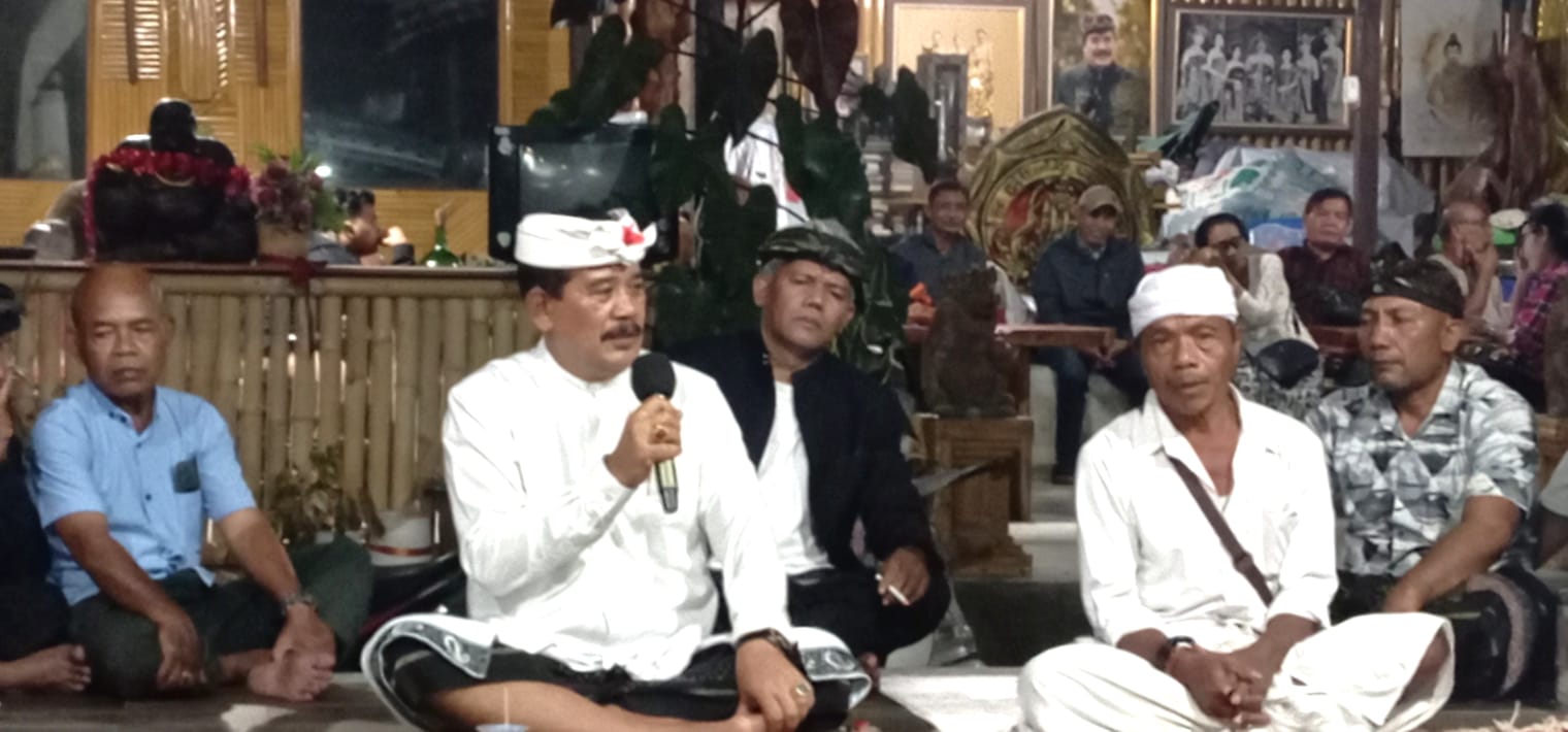 I Made Kasta Saat menemui para Relawan dirumahnya 21/6/2024