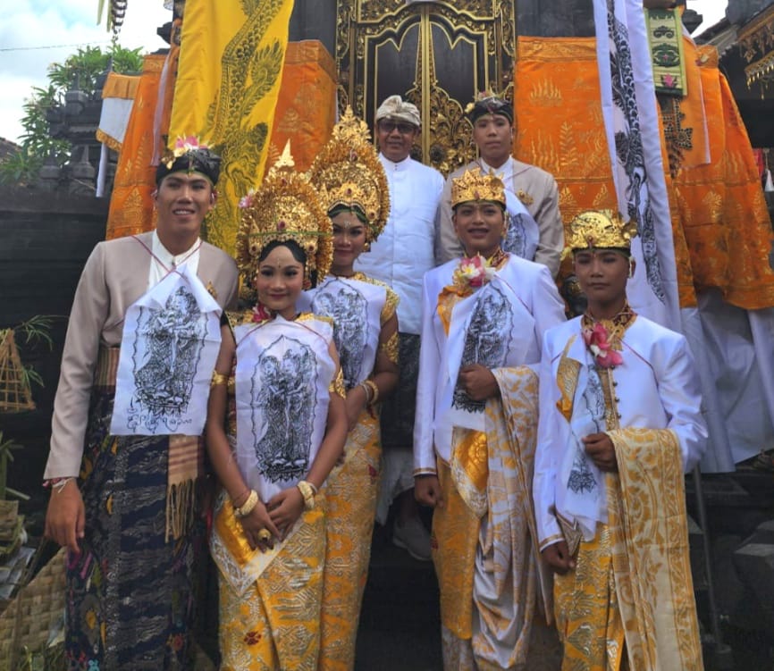 Ketut Gunaksa Hadir di Acara Mepandes Manusia Yadnya, Semeton Gelgel Pegatepan