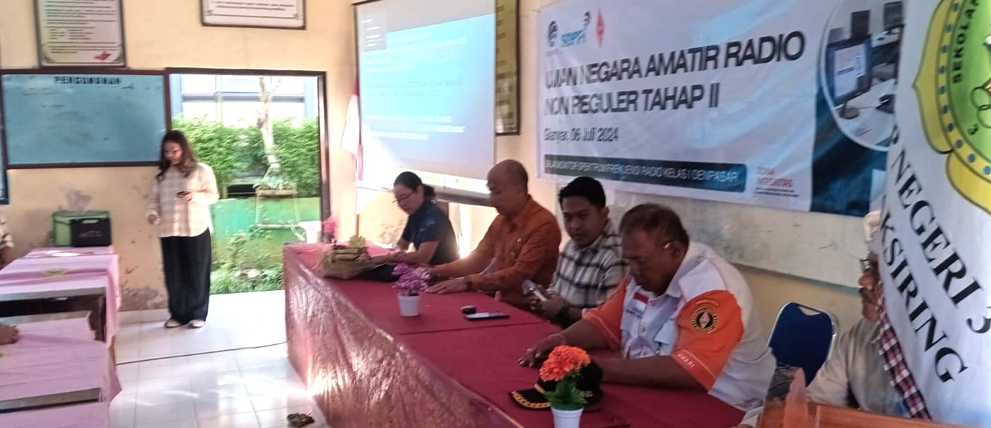 Kadis Kominfo Gianyar Apresiasi Pelaksanaan Ujian Negara Amatir Radio Reguler Tahap 2 di Gianyar