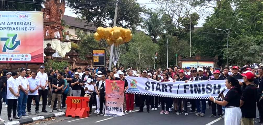 Puncak Perayaan Hari Koperasi Nasional ke-77 Kota Denpasar Berlangsung Meriah