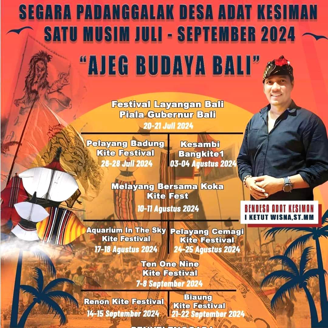 Ajeg Budaya Bali Festival Layangan Bali di Segara Padanggalak Desa Adat Kesiman