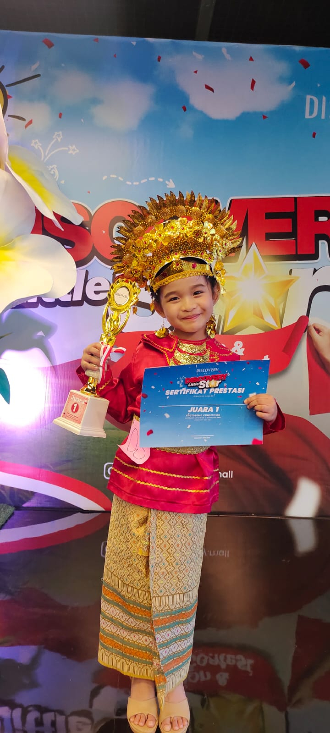 Ni Made Anindita Maheswari Raih Juara 1 Lomba Fotogenik Discovery Little Stars 2024