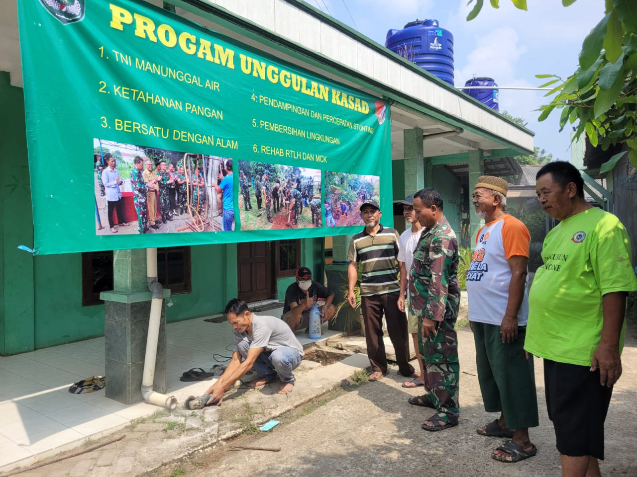 Program unggulan TNI Manunggal Air yang digalakkan oleh Kepala Staf Angkatan Darat (Kasad) telah memberikan dampak positif bagi warga di Depok.