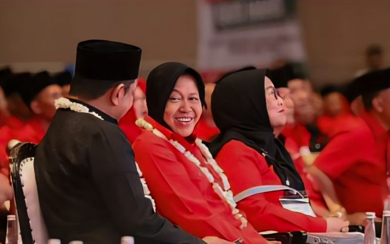 Risma dan Gus Hans Disambut Antusias pada Rakerdasus PDI Perjuangan di Ballroom Hotel Vasa Surabaya