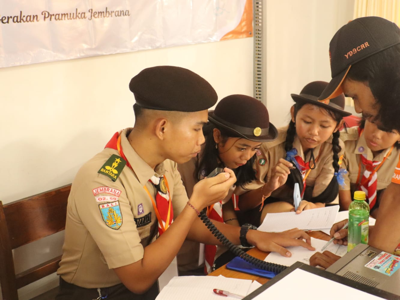 Pramuka Jembrana Berjambore di Udara dan di Internet