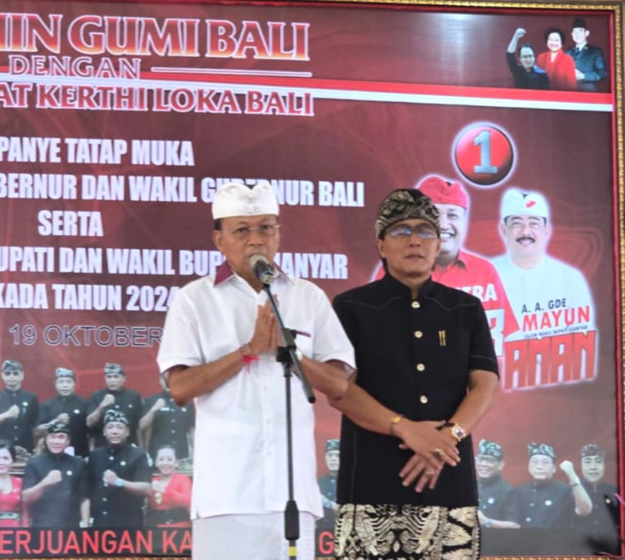 Kampanye Tatap Muka Koster-Giri di Wantilan Pura Samuan Tiga, Fokus pada Pembangunan Bali Berkelanjutan