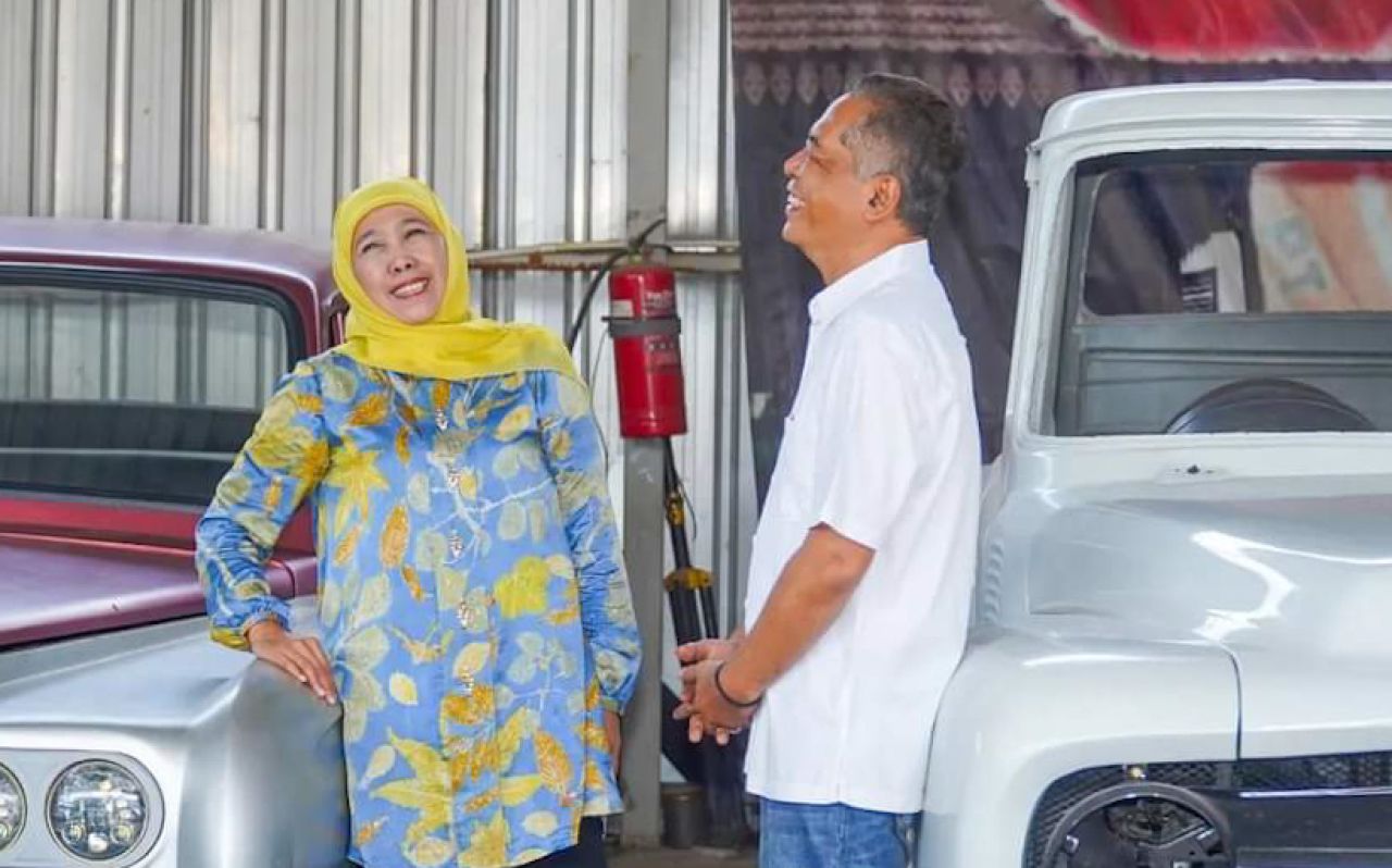 Inovasi Mobil Klasik Handmade Sidoarjo, Khofifah Tawarkan Kerja Sama dengan Jepang