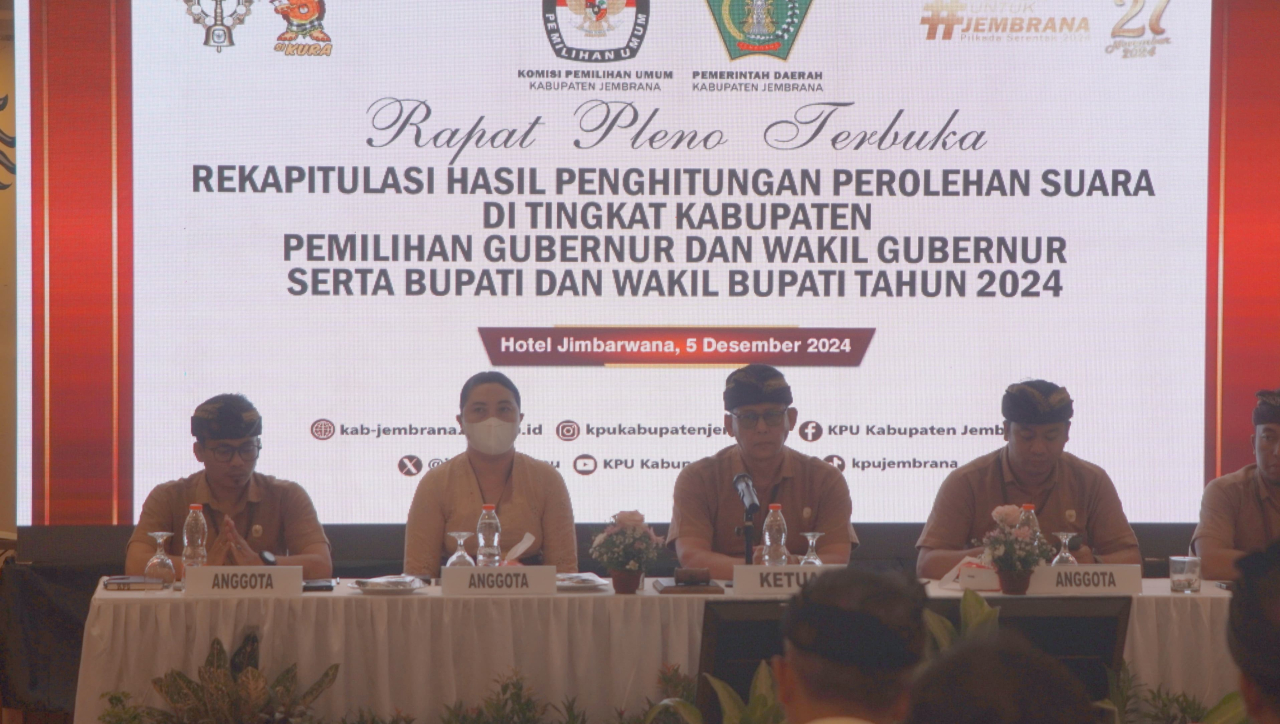 Pilbup Jembrana berjalan lancar, KPU Jembrana tetapkan hasil perolehan suara pilkada