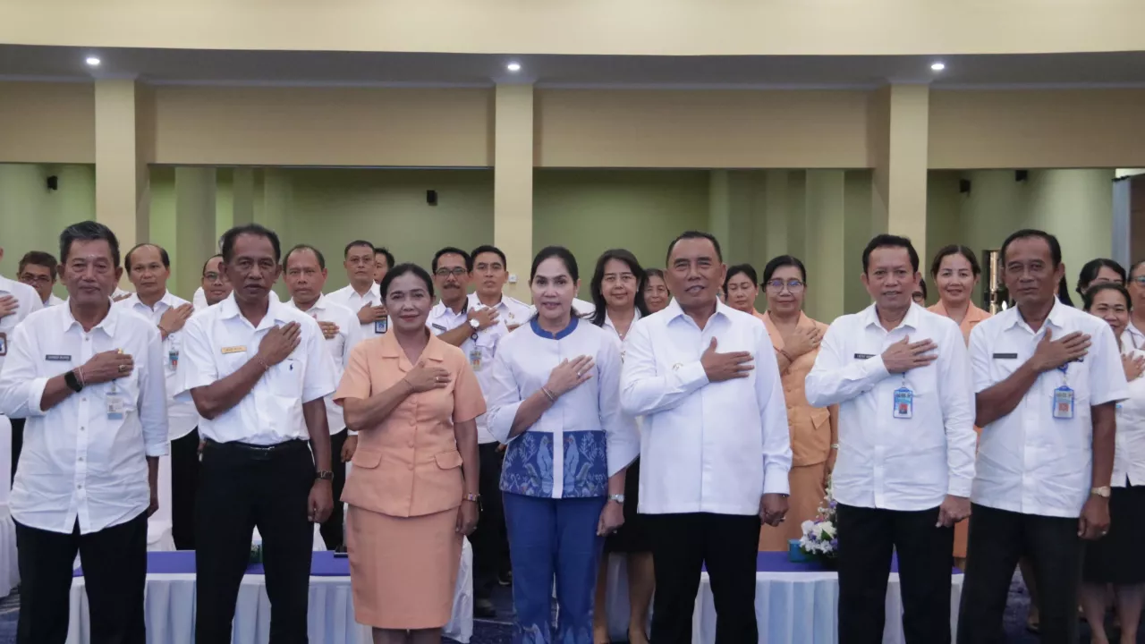 Purna Tugas, Bupati I Nengah Tamba Sampaikan Salam Perpisahan