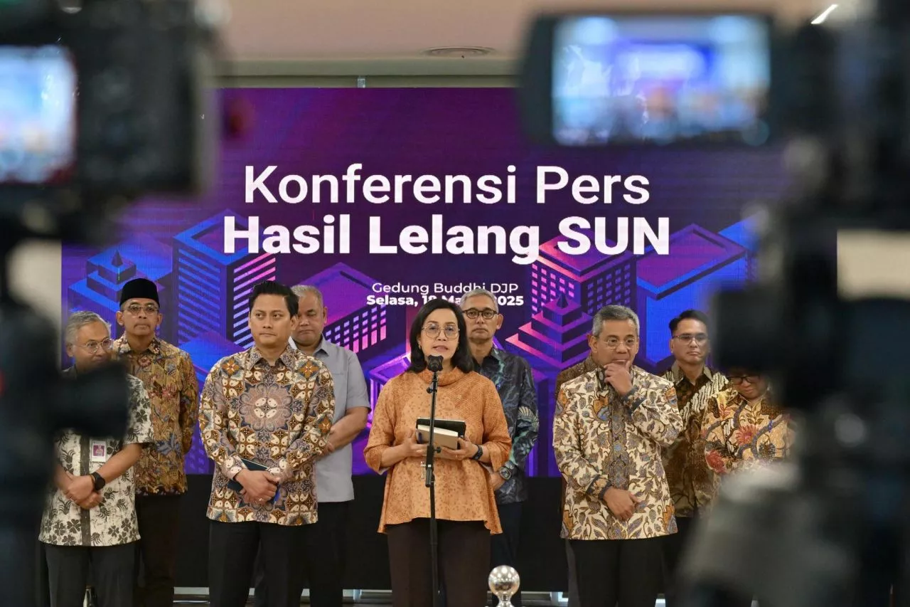 Sri Mulyani Amankan Rp 28 Triliun dalam Lelang Surat Utang Negara