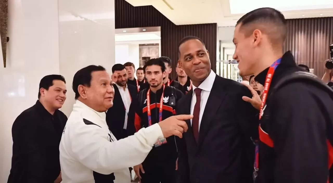Kunjungi Para Pemain, Prabowo Dukung Timnas Jelang Laga Kontra Bahrain