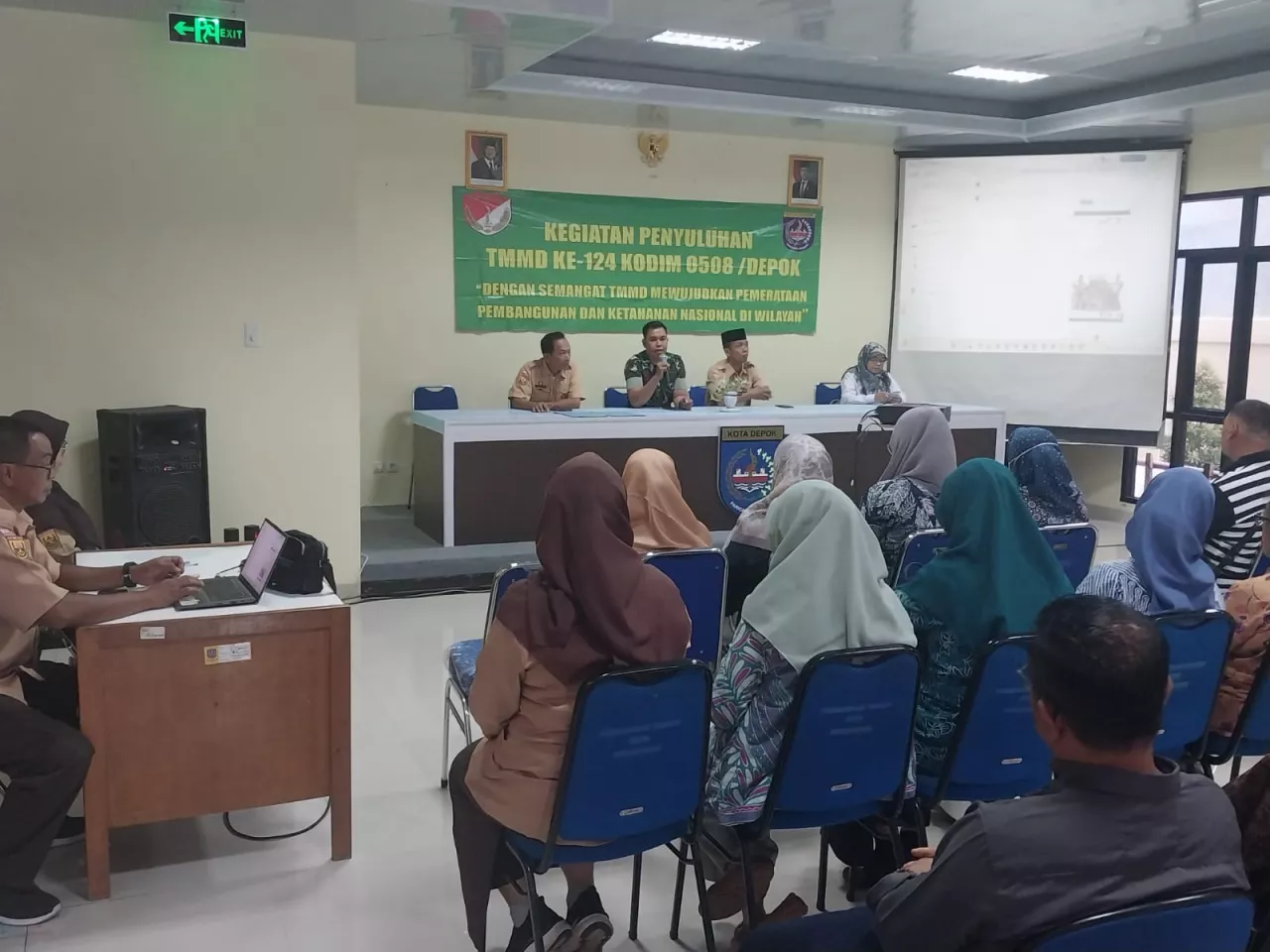 TMMD ke-124 Kodim 0508 Depok Gelar Penyuluhan, Perkuat Ketahanan Nasional