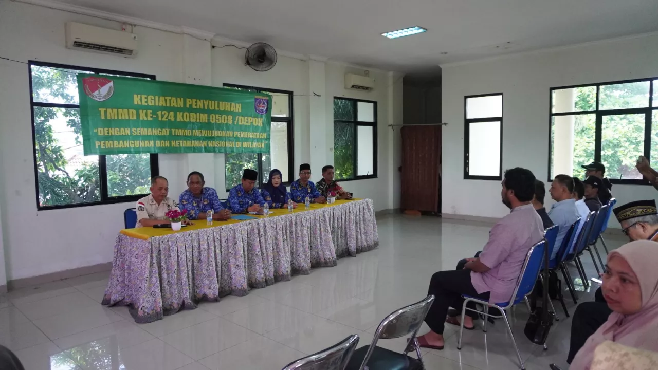 TMMD Kodim 0508 Depok Perkuat Ketahanan Keluarga Lewat Penyuluhan di Kelurahan Sukatani