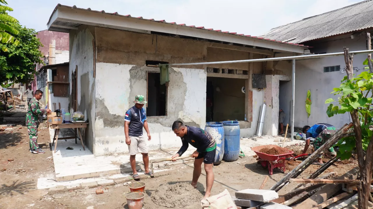 Semangat Gotong Royong Warnai TMMD Hari ke-5 di Cimanggis, Depok