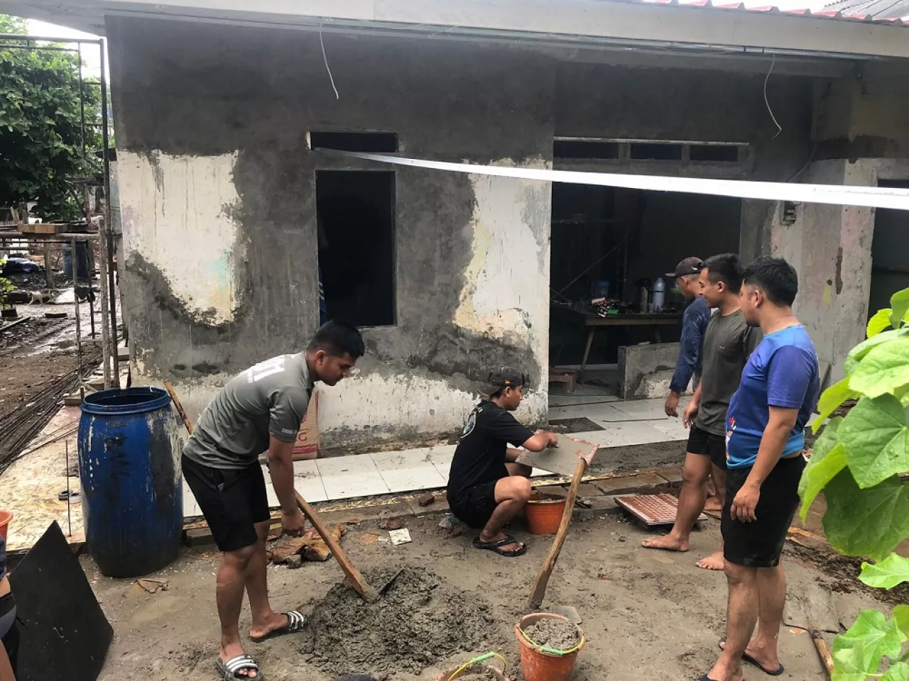 Hari ke-16 TMMD Kodim Depok, Pembangunan Melesat dan Kepedulian Sosial Terasa Nyata