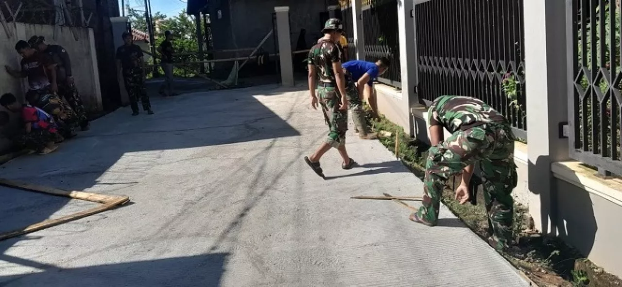 TMMD ke-124 Kodim 0508 Depok Hari ke-20, Semangat Satgas Tak Pernah Padam di Harjamukti
