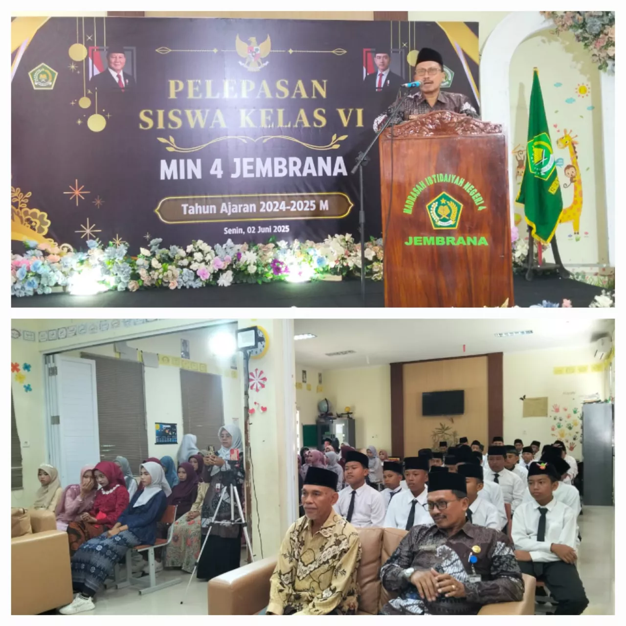 MIN 4 Jembrana Lepas 71 Siswa Kelas VI, Rayakan Kelulusan 100 Persen dengan Penuh Syukur