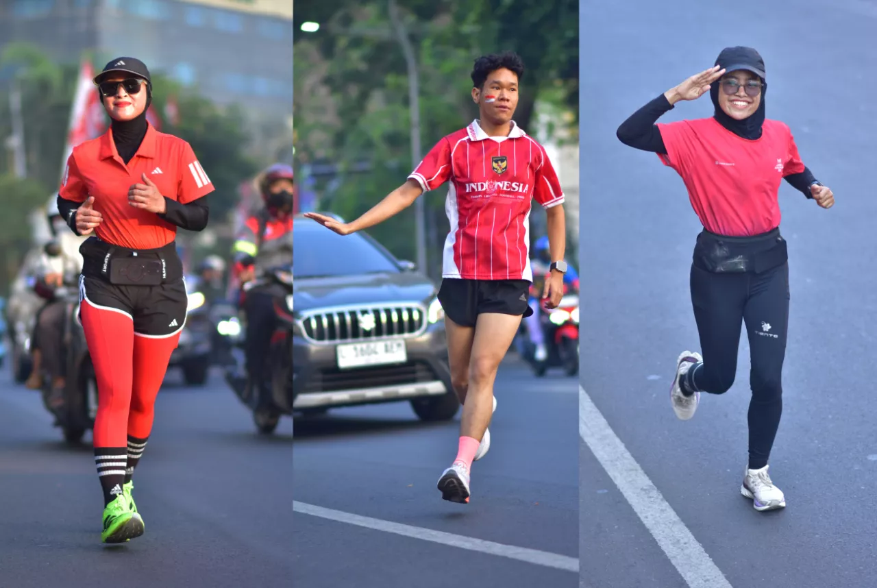 Nuansa Merah Putih di Basra Loop, Pelari Tunjukkan Identitas Nasional Melalui Jersey