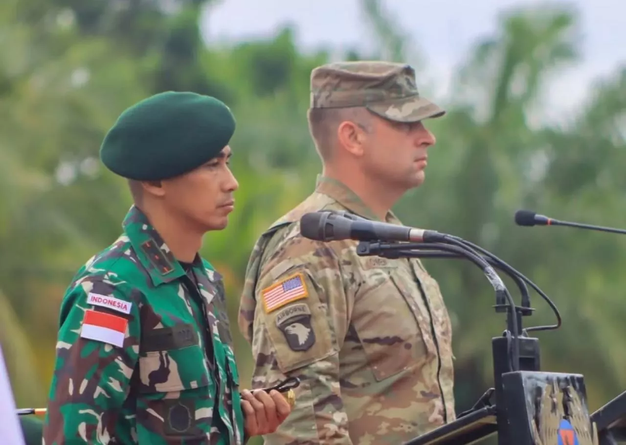 Latihan Bersama Yonif 330 Kostrad dan US Army Bertajuk Ksatria Warrior Digelar di Baturaja