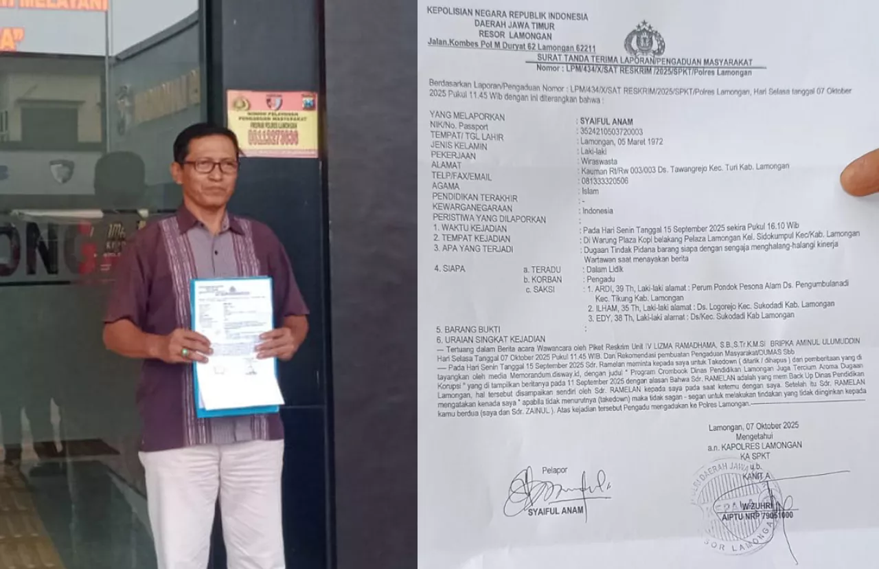 Wartawan Lamongan Diintimidasi Usai Ungkap Kasus Korupsi Dinas Pendidikan