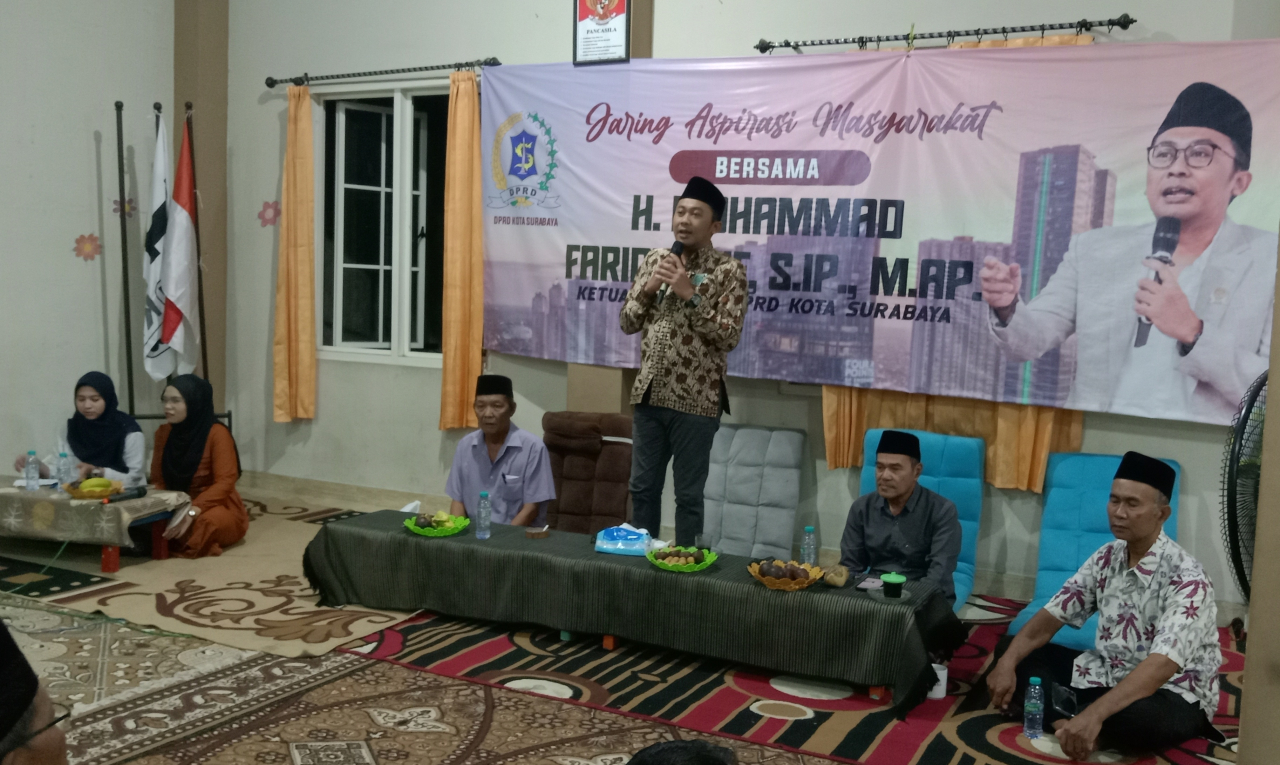M.faridz Afif ketua komisi B DPRD kota Surabaya (Rudi)