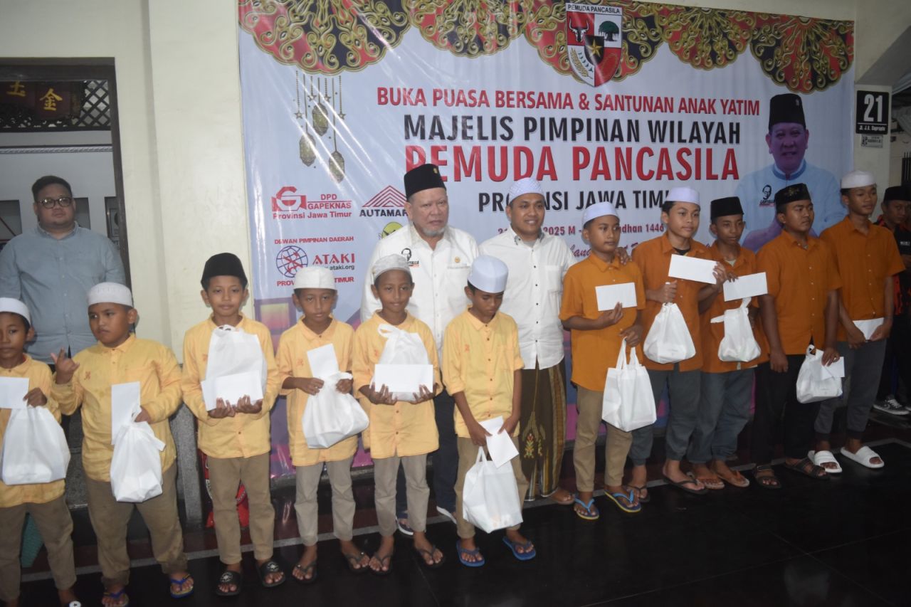 MPW Pemuda Pancasila Jawa Timur Gelar Buka Puasa Bersama Anak Yatim