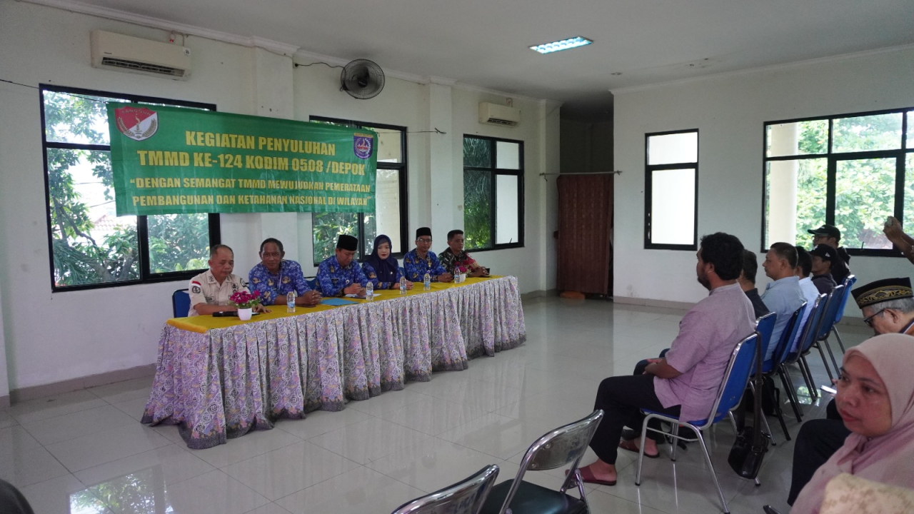 TMMD Kodim 0508 Depok Perkuat Ketahanan Keluarga Lewat Penyuluhan di Kelurahan Sukatani