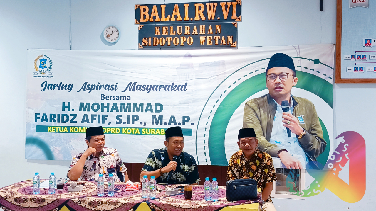 Ketua Komisi B Serap Aspirasi Warga,Surabaya Harus Bebas dari Banjir dan Kegelapan