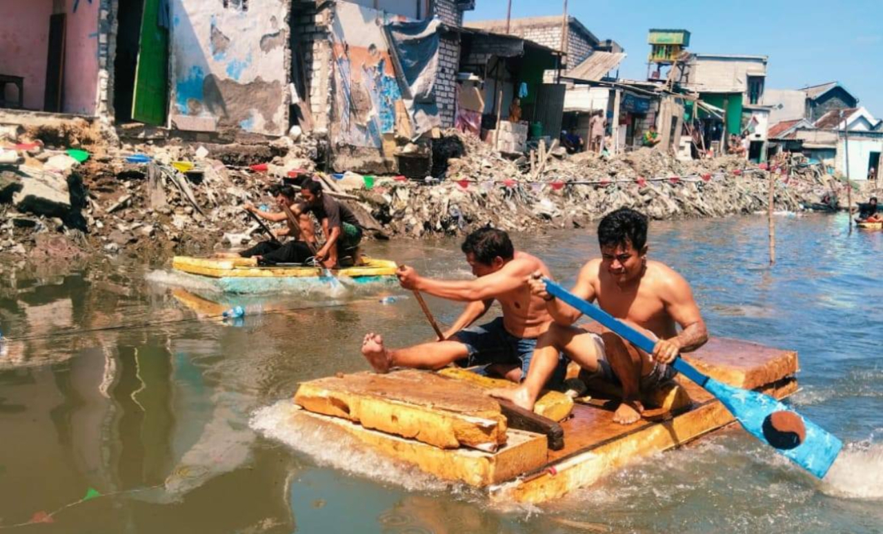 Usai Normalisasi Tahap Pertama, Sungai Kalianak Jadi Panggung Lomba Dayung